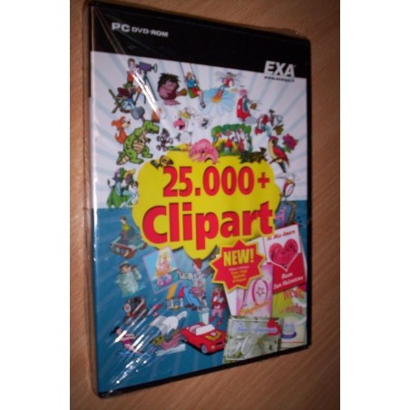 PC DVD-ROM EXA " 25.000 + CLIPART " NUOVO SIGILLATO lrx