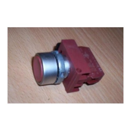 PULSANTE METALLO ROTONDO CON CONTATTO GE CEMA P9B01VN USATO lrx
