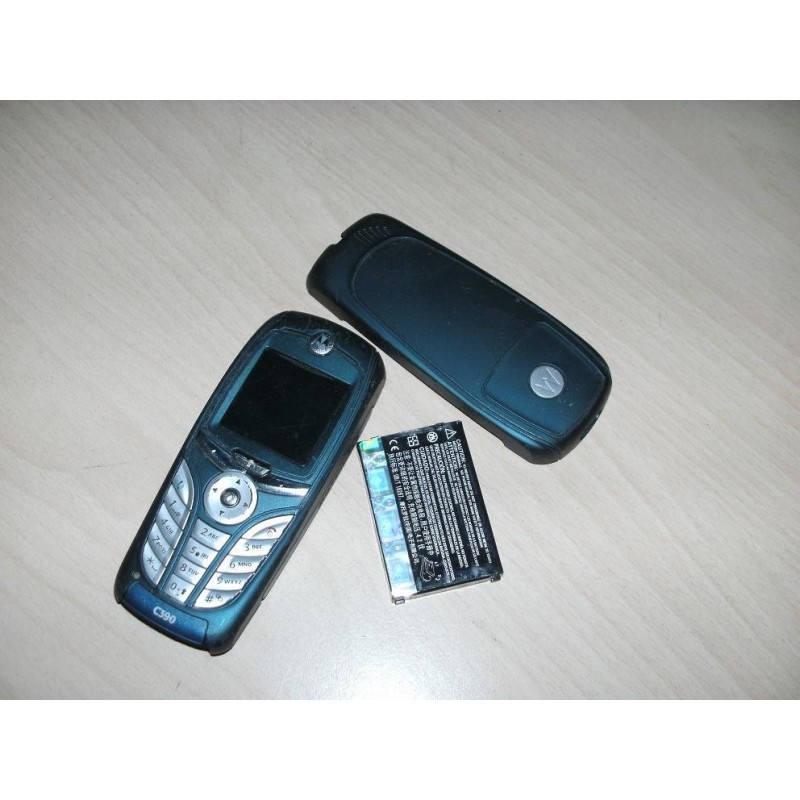 TELEFONO CELLULARE MOTOROLA C390 COLORE AZZURRO USATO DA COLLEZIONE  lrx