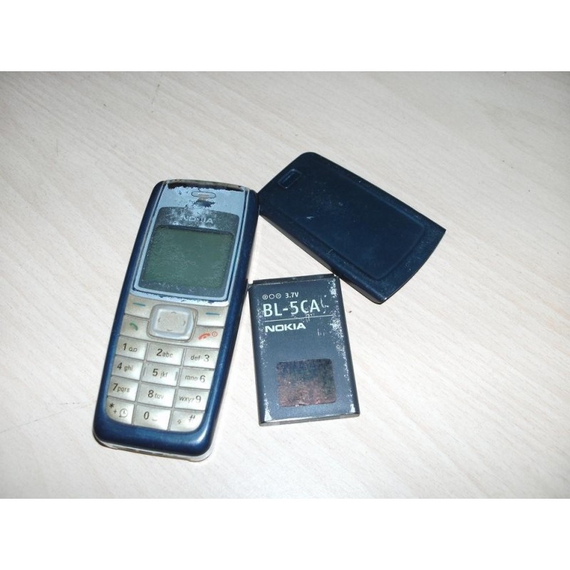 TELEFONO CELLULARE NOKIA 1112 COLORE BLU/BIANCO  USATO VINTAGE lrx