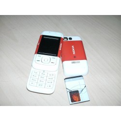 TELEFONO CELLULARE NOKIA 5200 COLORE BIANCO/ROSSO USATO DA COLLEZIONE  lrx