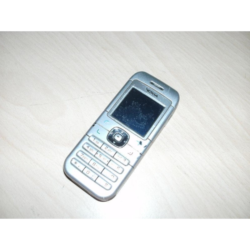 TELEFONO CELLULARE NOKIA 6030 COLORE SILVER NO BATTERIA USATO VINTAGE  lrx