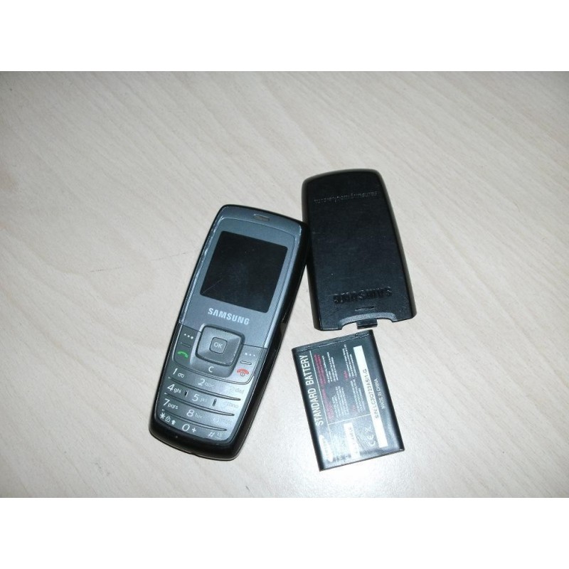 TELEFONO CELLULARE SAMSUNG SGH-C140 COLORE NERO/GRIGIO USATO DA COLLEZIONE  lrx