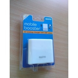 MOBILE BOOSTER AA ENELOOP CHARGER CON PRESA USB SANYO KBC-E1S NUOVO  lrx