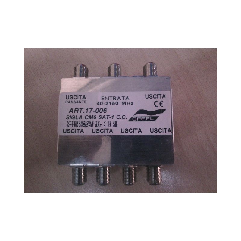PARTITORE CM6 SAT PASS. 40/2150MHZ   nuovo  agx