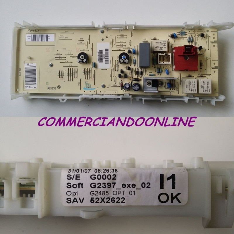 SCHEDA COMANDI 52X2622 LAVATRICE BOSCH WOR12120IT/03 FD8701  USATO