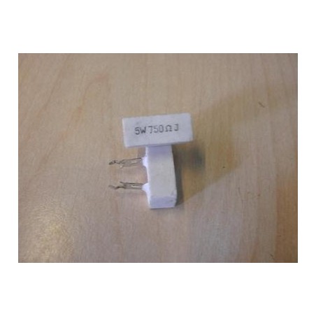 RESISTENZA CERAMICA 5W750 CONFEZIONE DA 5 PEZZI NUOVO lrx