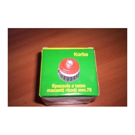 SPAZZOLA A TAZZA MAZZETTI RITORTI 70mm KORBA NUOVO lrx1.1
