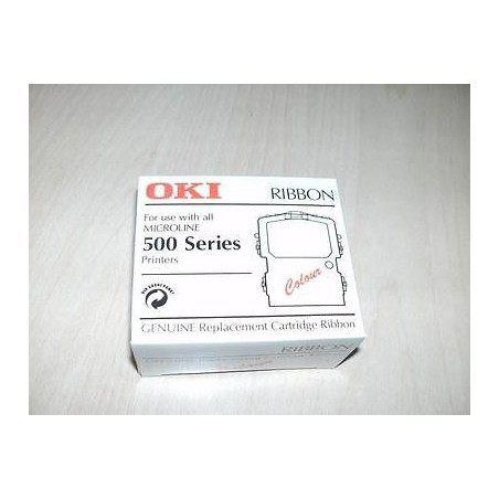 TAPE 3 COLOURS FOR PRINTER OKI MICROLINE SERIES 500 ORIGINAL NEW lrx