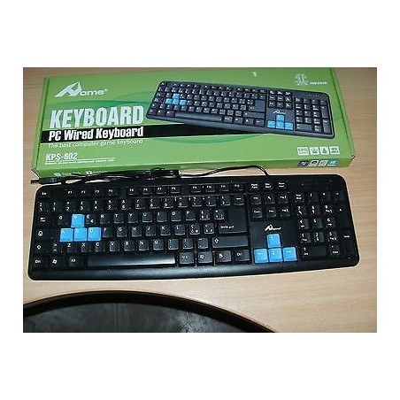 TASTIERA USB PC WIRED KEYBOARD KPS-602 CON FILO NUOVO