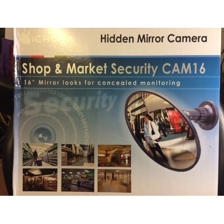 TELECAMERA A SPECCHIO CAM 16 " OTTICA SONY CCD COLOR ICHONA HIDDEN MIRROR CAMERA  NUOVO