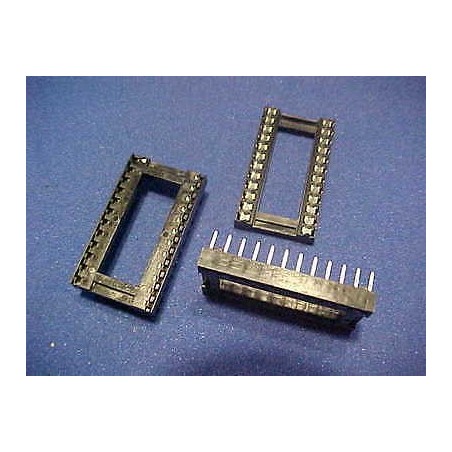 TEXAS INSTRUMENTS C8824-01 ZOCCOLI 24 PIN IC SOCKETS  CONFEZIONE 15 PEZZI lrx