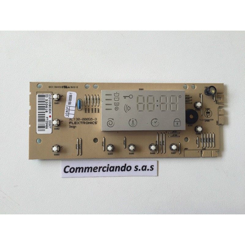 SCHEDA COMANDI COD 21010080304 PER LAVATRICE ARISTON AVSF 129 EU