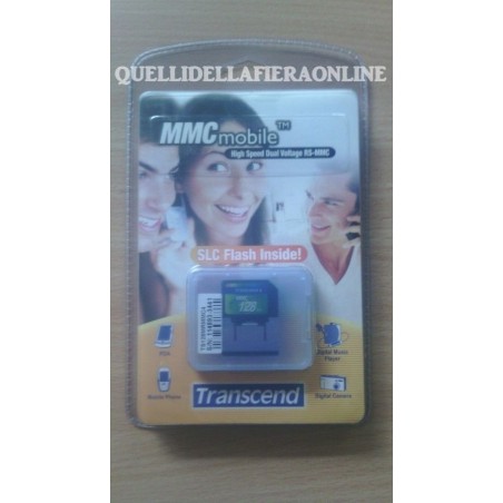 TRANSCEND MEMORY CARD MMCMOBILE 128MB TS128MRMMC4   nuovo agx
