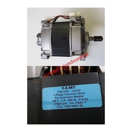 MOTORE 160016487.00 CIM 2/55-132/AD LAVATRICE ARISTON AVD809 IT/ AVL89 USATO agx