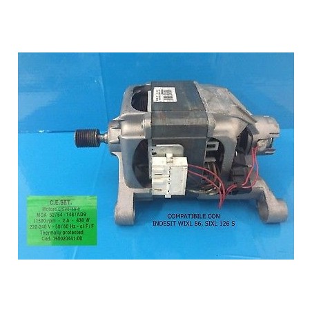 MOTORE COD 160020441.00 PER LAVATRICE INDESIT WIXL 86, SIXL 126 S - usato agx