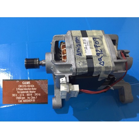 MOTORE COD. 160026839.00 PER LAVATRICE ARISTON AQ92F 09 USATO agx
