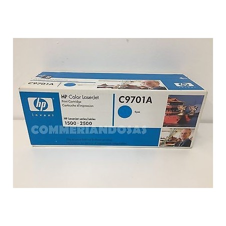 TONER C9701A CIANO PER HP Laserjet 1500-2500 nuovo agx