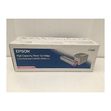 Toner Epson Aculaser C2600 serie Genuine C13S050227 MAGENTA 0227 nuovo agx