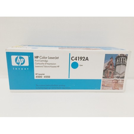 TONER ORIGINALE C4192A HP LaserJet 4500 - 4550 CIANO   nuovo agx