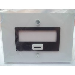 PULSANTE VINTAGE CON TARGA PORTA NOME CAMPANELLO BTCINO DOGIC mod.3908   NUOVO