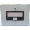 PULSANTE VINTAGE CON TARGA PORTA NOME CAMPANELLO BTCINO DOGIC mod.3908   NUOVO