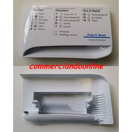 FRONTALE CASSETTO DETRSIVO PER LAVATRICE INDESIT XWA 71052 WWG IT USATO VLX