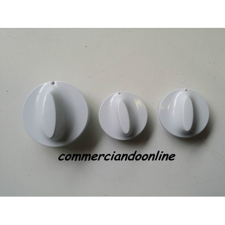KIT 3 MANOPOLE PER LAVATRICE INDESIT WAS 8 X IT USATO VLX