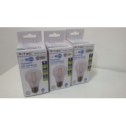 ILLUMINAZIONE FILAMENT LED A60 BULB 4W V-TAC VT-1885  nuovo sva