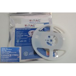 V-TAC STRISCE LED SMD 3014 5M  12V BIANCO(6400K) 1770lm 204 LEDs/M   nuovo sva