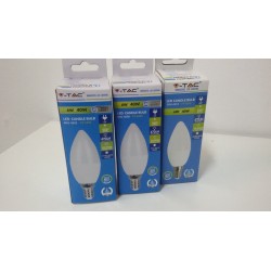 V-TAC VT-1855 LAMPADINA LED E14 6W CANDELA -  SKU 4215 / 4258 / 4241 nuovo agx