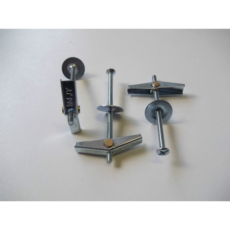 50PZ ANCORINA A FARFALLA "plus"VITE E RONDELLA AKIFIX NF30001 ø 12 mm(M4) VLX