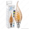 V-TAC VT-1947 Lampadina LED E14 4W Candela a Fiamma Tortiglione Filamento Ambrato 2200K - SKU 7116