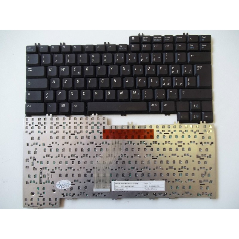 TASTIERA NOTEBOOK IT MOD.MP-99556NM-I0-698-1 REV:01 P/N:PK130W00D00 USATO    VLX