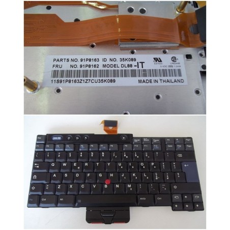 TASTIERA NOTEBOOK MODEL.DL88-IT ID NO. 35K089  ITALIANA usata agx