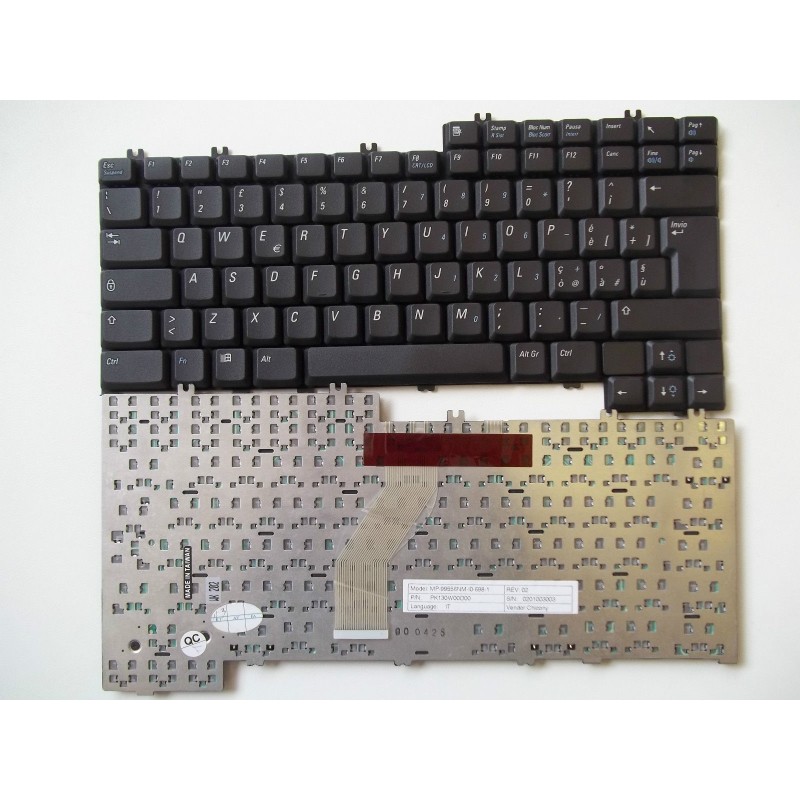 TASTIERA NOTEBOOK MODELLO MP-99556N-I0-698-1 REV:02 P/N:PK130W00D00 USATO  VLX
