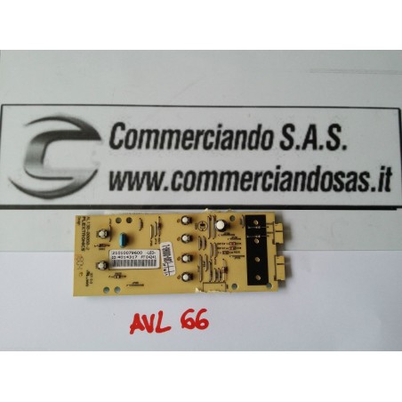 SCHEDA COMANDI COD. 21010079600 PER LAVATRICE ARISTON AVL 66 P (IT)