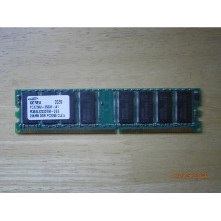 MEMORIA RAM SAMSUNG 256MB PC2700U-25331-A1 M368L3223DTM-CB3  USATO