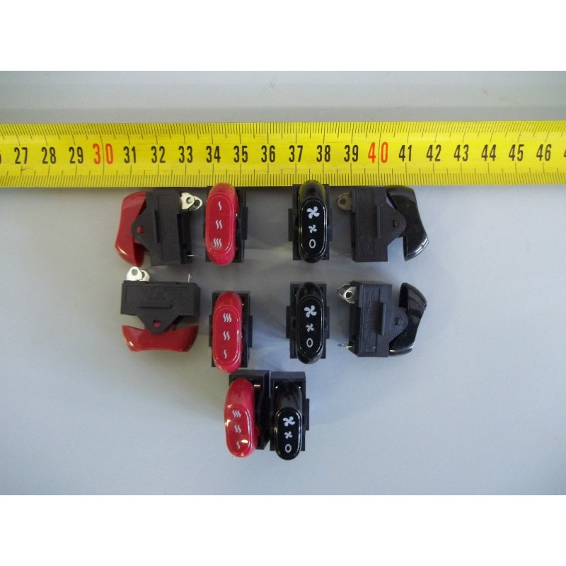 STOCK 10PZ COMMUTATORE\PULSANTE ASCIUGACAPELLI 12X27mm XCK-021-01 UNIVERSALE vlx
