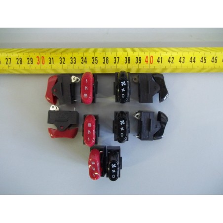 STOCK 10PZ COMMUTATORE\PULSANTE ASCIUGACAPELLI 12X27mm XCK-021-01 UNIVERSALE vlx