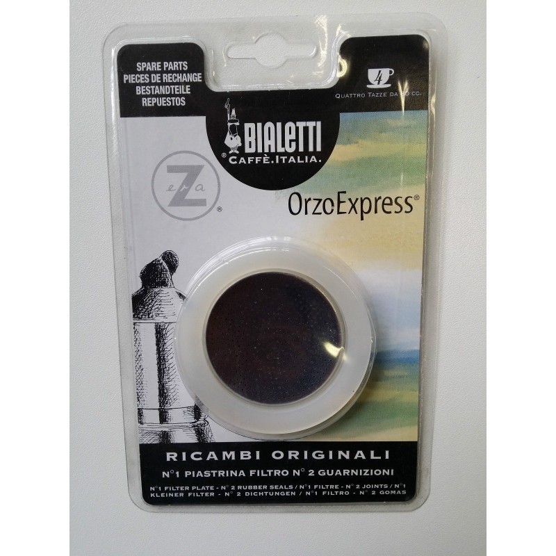 1 PIASTRINA E 2 GUARNIZIONI BIALETTI ORZO EXPRESS 4 TAZZE RICAMBI ORIGINALI VLX