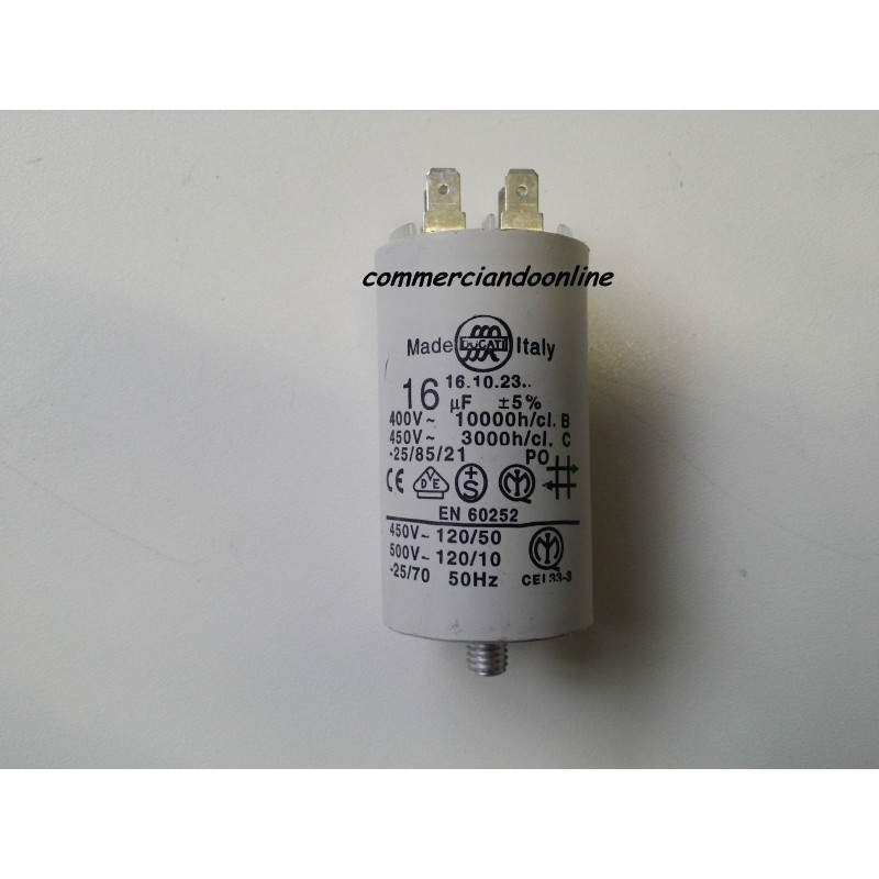 CONDENSATORE EN 60252  S5/00 PER LAVATRICE LB 6 TX USATO VLX