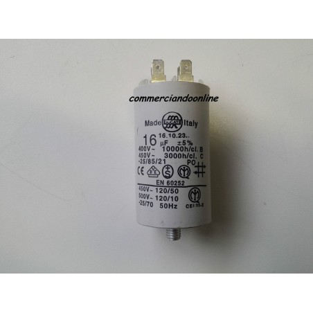 CONDENSATORE EN 60252  S5/00 PER LAVATRICE LB 6 TX USATO VLX