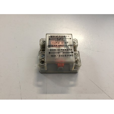 INTERRUTTORE UNIPOLARE Relè finder 12V ac - TYPE. 2101