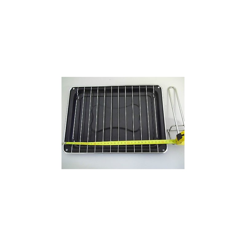 TEGLIA LECCARDA + GRIGLIA FORNETTO 31,7 X 22,7 +PRESA GRIGLIA OMAGGIO NUOVO agx