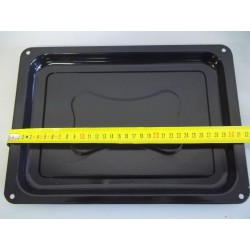 TEGLIA/LECCARDA FORNETTO SMALTATA NERA L31,7 X H22,7  NUOVO VLX