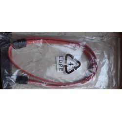 Cavo Sata 2x Sata 7-Pin 0,5mt Nero/Rosso  nuovo
