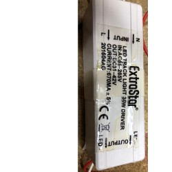 Alimentatore Led Driver extrastar CC 670 mA 31-42VDC 30 W Trasformatore Corrente Costante