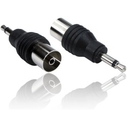 Adattatore da Jack 3.5mm Mono - a presa Antenna TV Coax     cod 9/20   nuovo