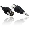 Adattatore da Jack 3.5mm Mono - a presa Antenna TV Coax     cod 9/20   nuovo